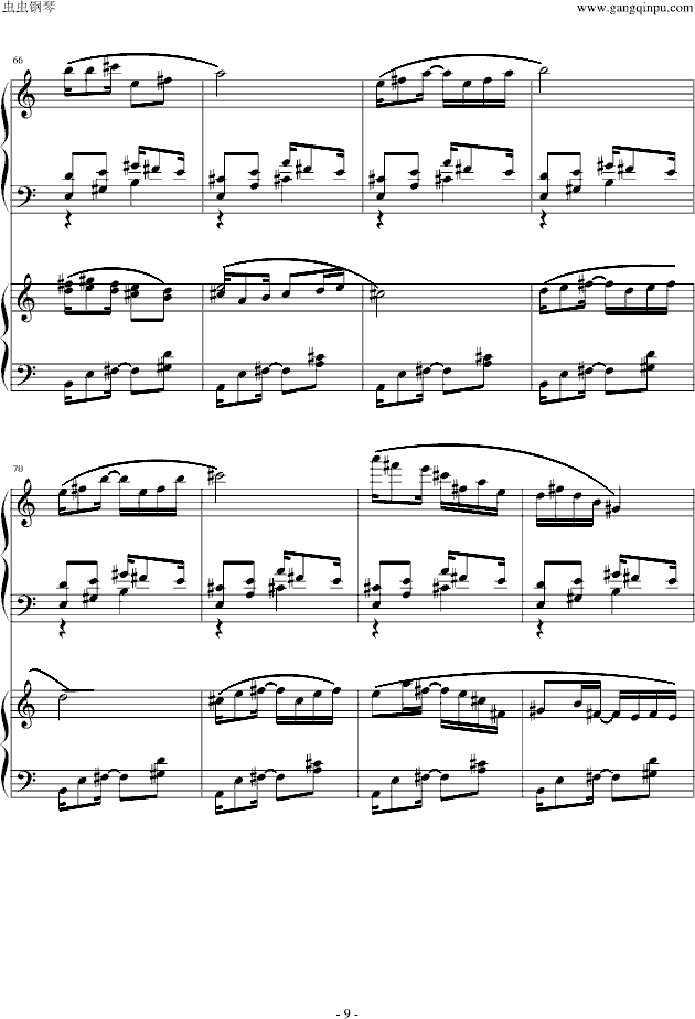 爵士双钢琴奏鸣曲第三乐章钢琴曲谱（图9）