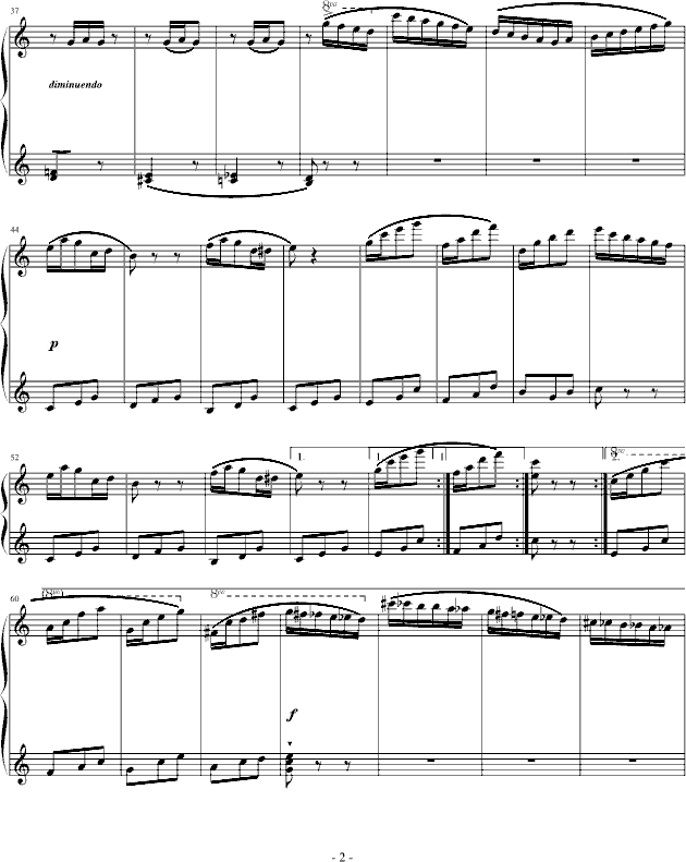 八音盒钢琴曲谱（图2）