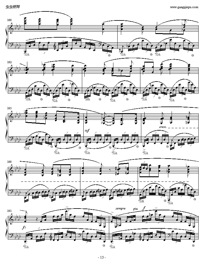 肖邦F小调第4叙事曲钢琴曲谱（图13）