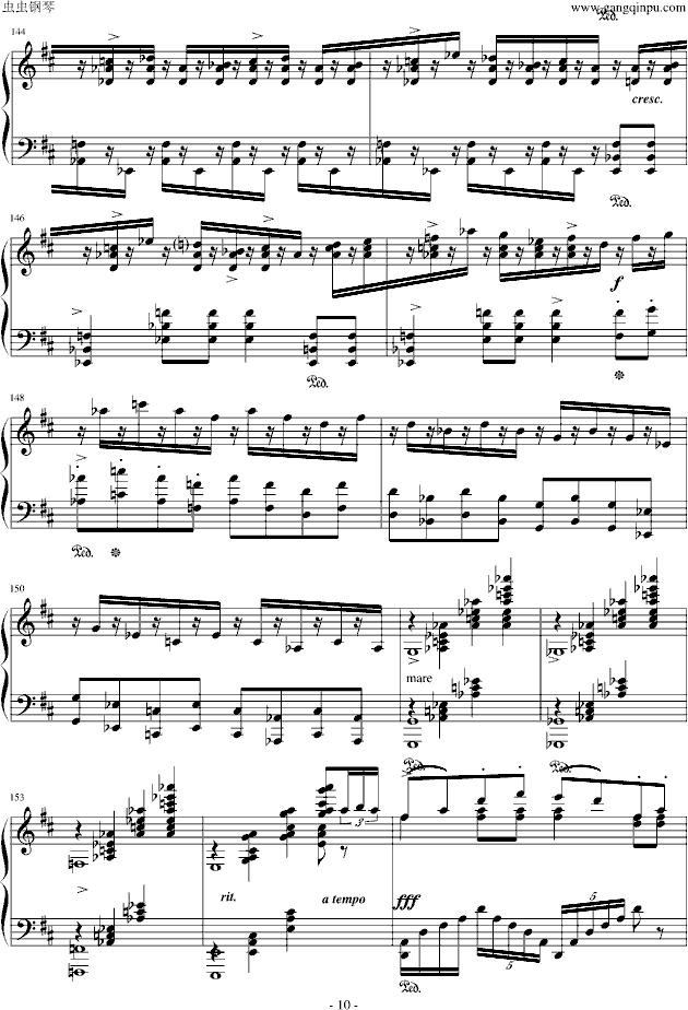 婚礼进行曲钢琴曲谱（图10）