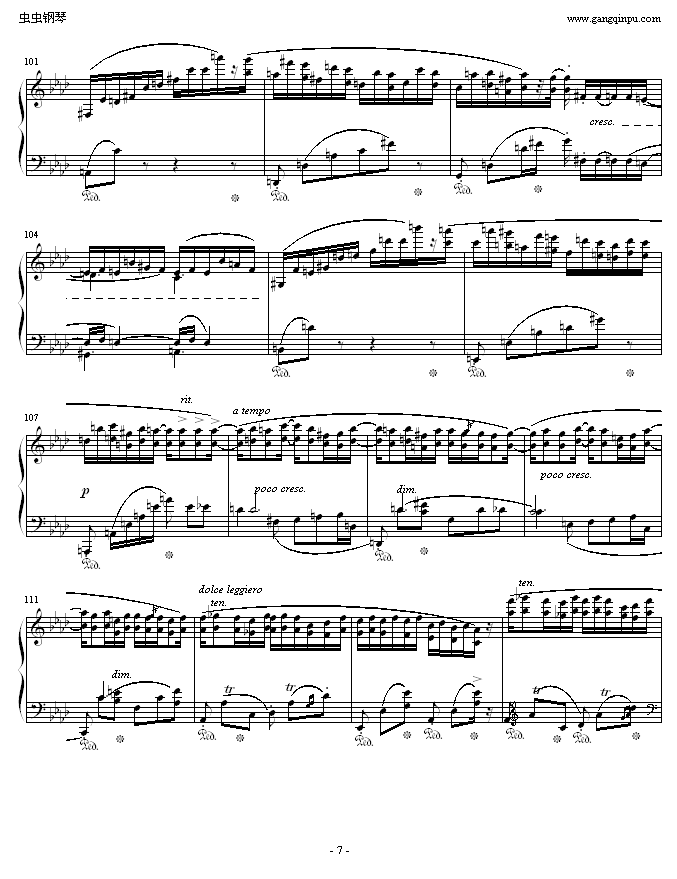 肖邦F小调第4叙事曲钢琴曲谱（图7）