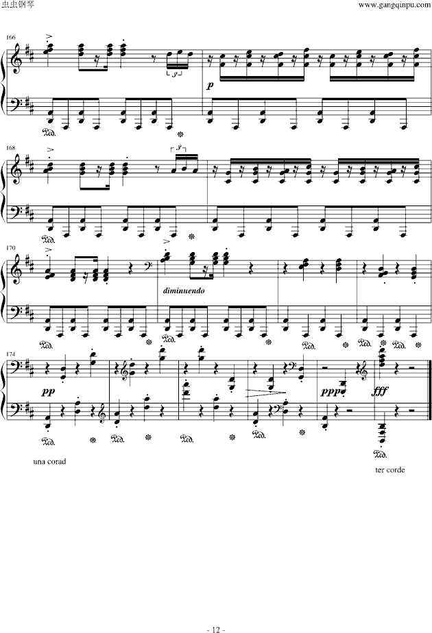 婚礼进行曲钢琴曲谱（图12）