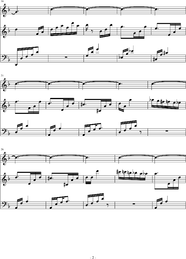 暴风雨-贝多芬钢琴曲谱（图2）