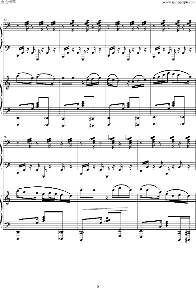 爵士双钢琴奏鸣曲第三乐章钢琴曲谱（图5）