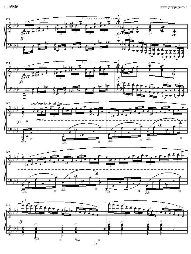 肖邦F小调第4叙事曲钢琴曲谱（图16）