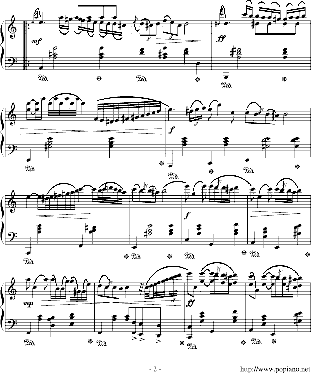 匈牙利人钢琴曲谱（图2）