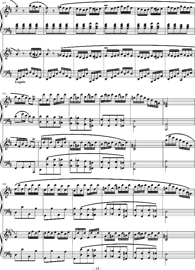 D大调双钢琴奏鸣曲第三乐章钢琴曲谱（图18）