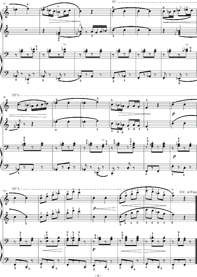 军队进行曲-舞蝶版钢琴曲谱（图6）