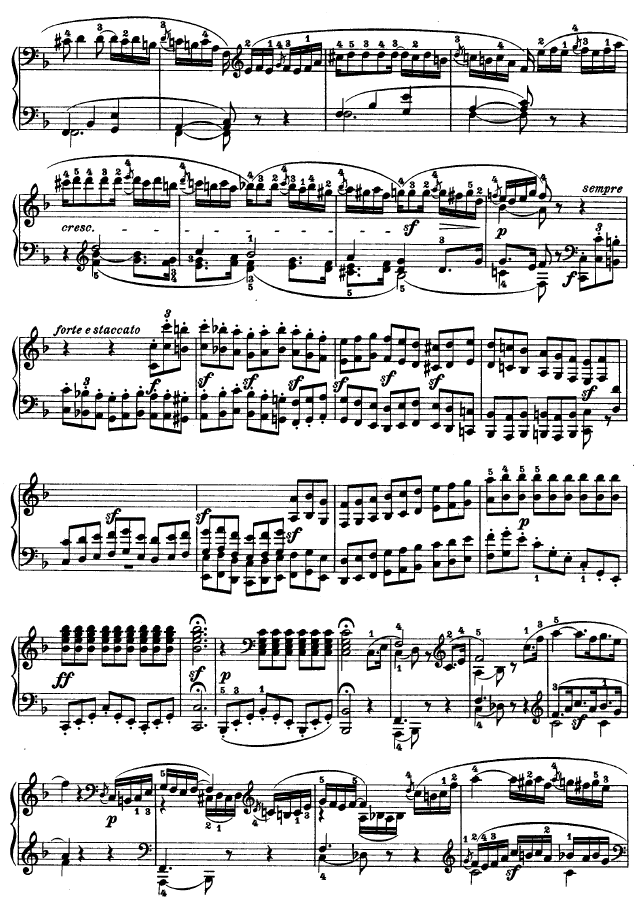 第二十二钢琴奏鸣曲-Op.54钢琴曲谱（图4）