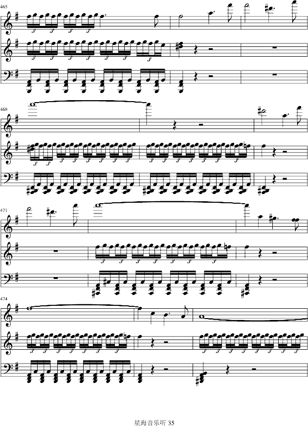e小调小提琴协奏曲钢琴曲谱（图35）