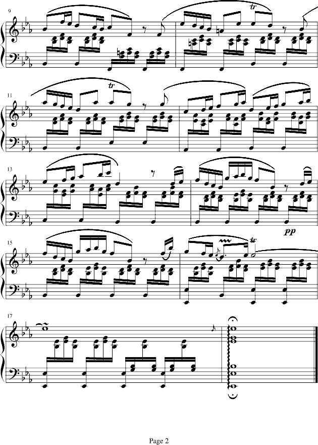 四季·冬之第二乐章（钢琴独奏版）钢琴曲谱（图2）