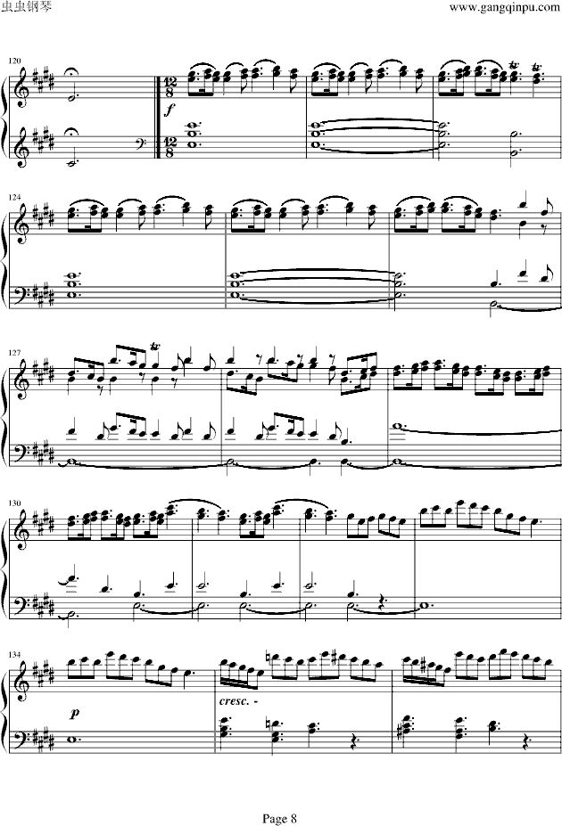 四季·春钢琴曲谱（图8）