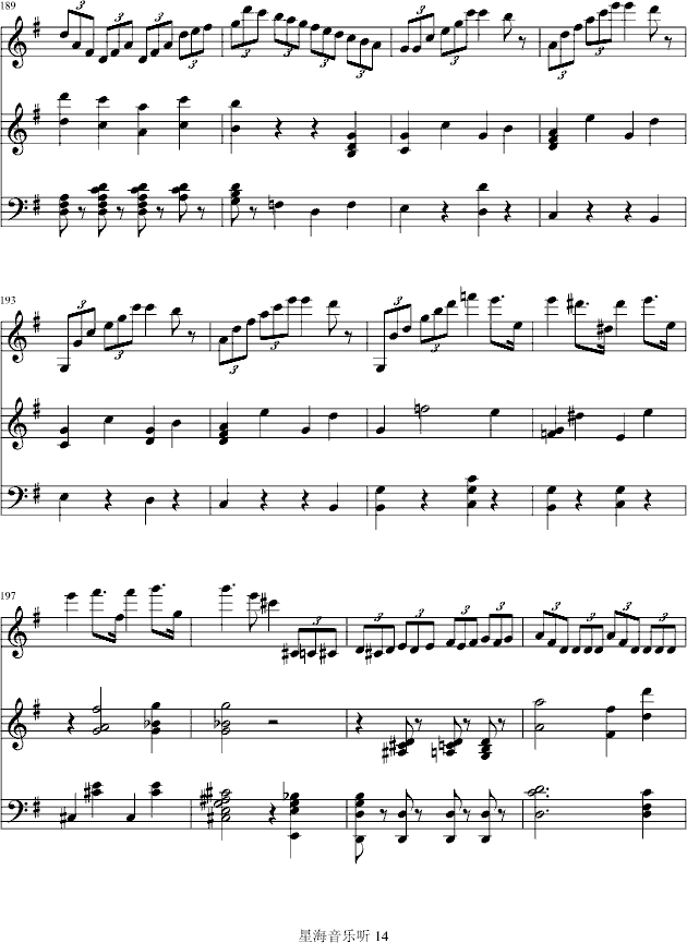 e小调小提琴协奏曲钢琴曲谱（图14）