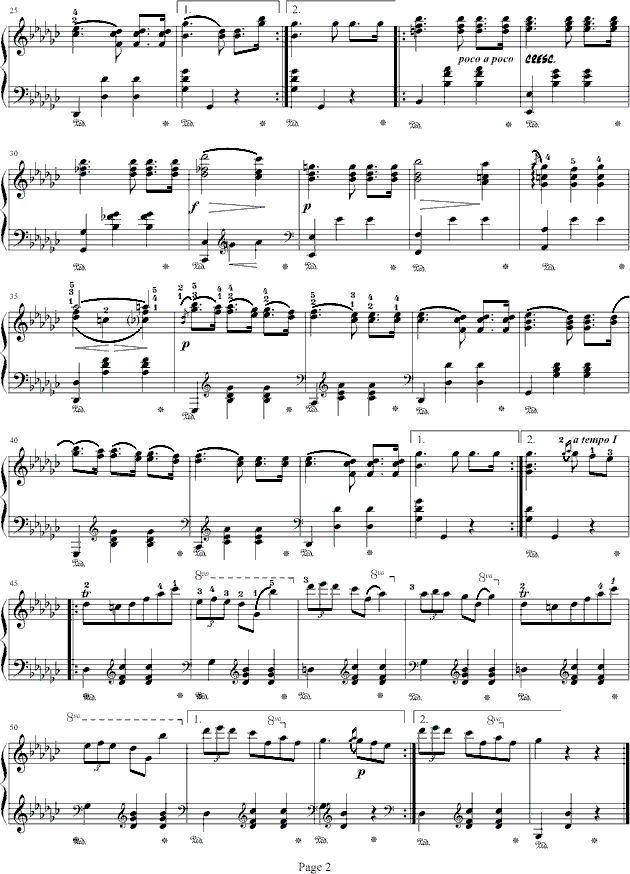 降G大调圆舞曲(Op70No.1)钢琴曲谱（图2）