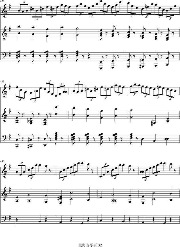 e小调小提琴协奏曲钢琴曲谱（图32）