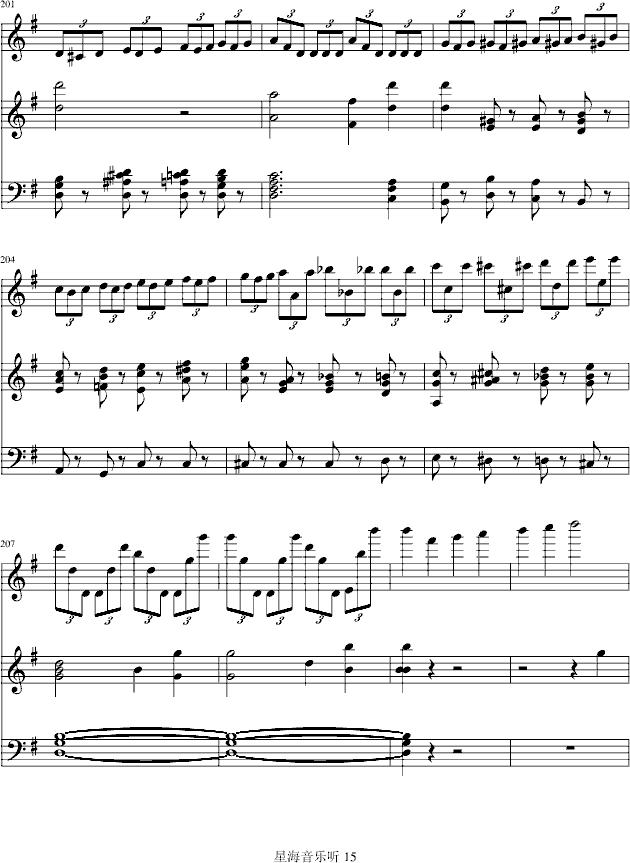 e小调小提琴协奏曲钢琴曲谱（图15）