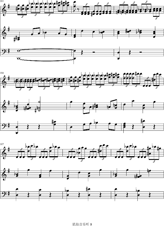 e小调小提琴协奏曲钢琴曲谱（图8）
