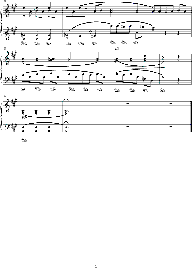圣母颂-(Ave Maria)钢琴曲谱（图2）