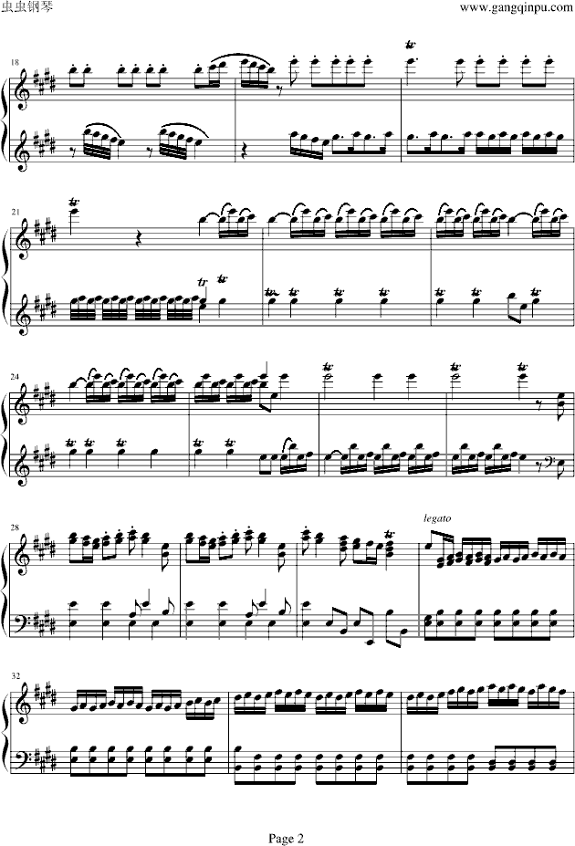 四季·春钢琴曲谱（图2）