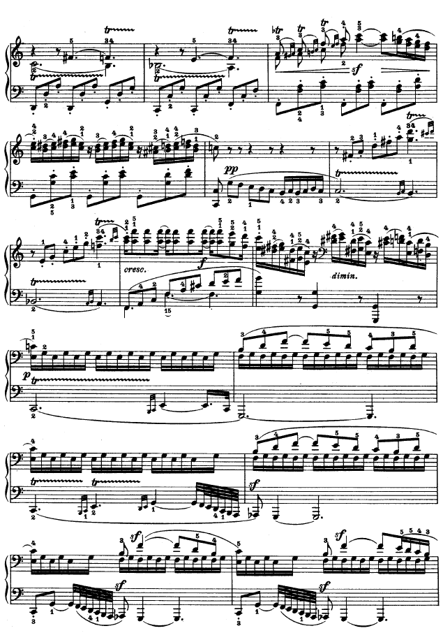 第十六钢琴奏鸣曲-（Op.31 No.1）钢琴曲谱（图16）