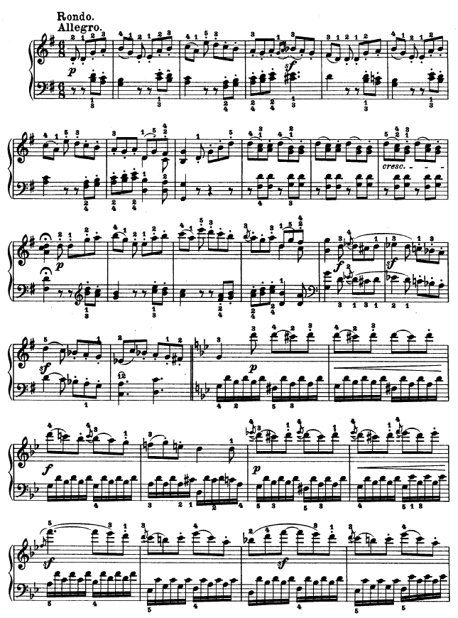 第十九钢琴奏鸣曲-（Op.49 No.1）钢琴曲谱（图4）