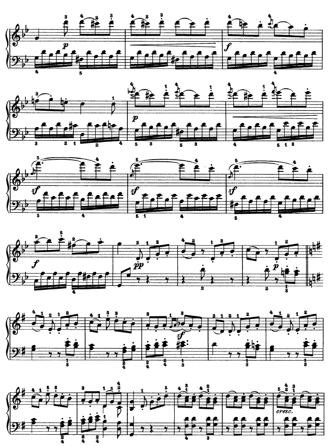 第十九钢琴奏鸣曲-（Op.49 No.1）钢琴曲谱（图6）