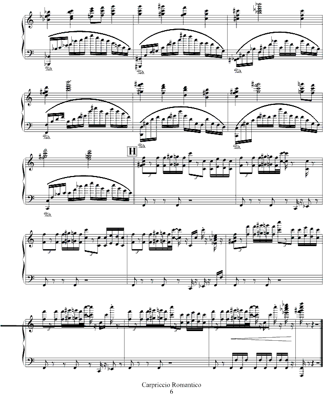 Capriccio Romantico钢琴曲谱（图6）