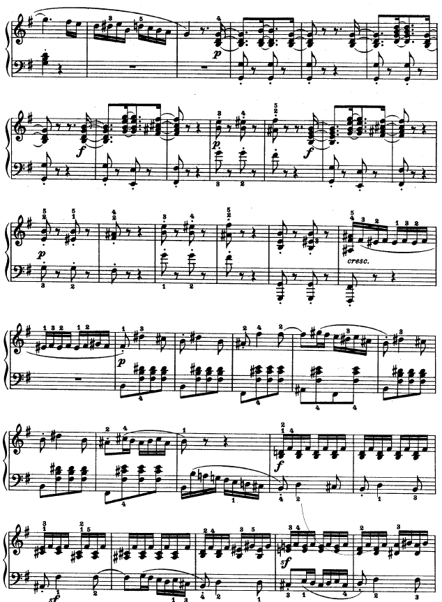 第十六钢琴奏鸣曲-（Op.31 No.1）钢琴曲谱（图2）