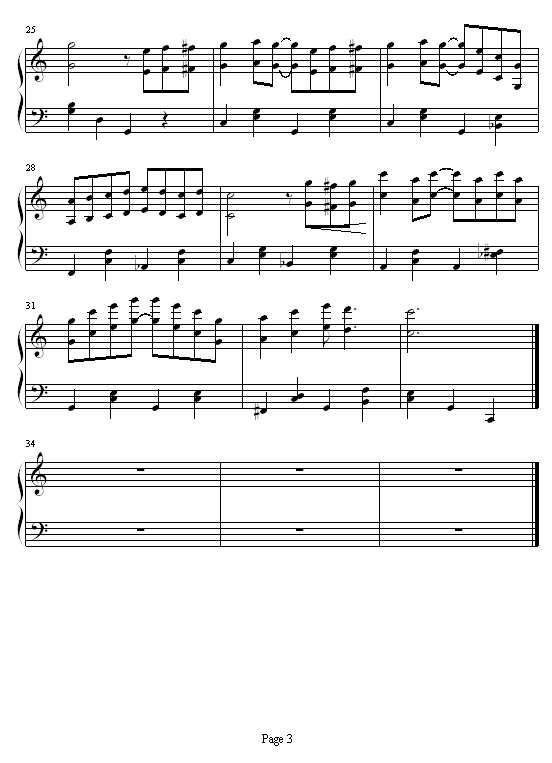 刺激钢琴曲谱（图3）