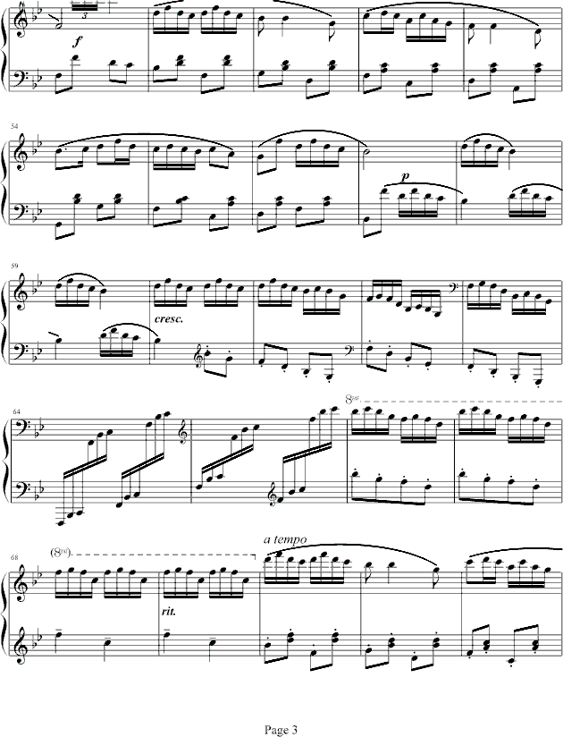 向阳花-储望华钢琴曲谱（图3）