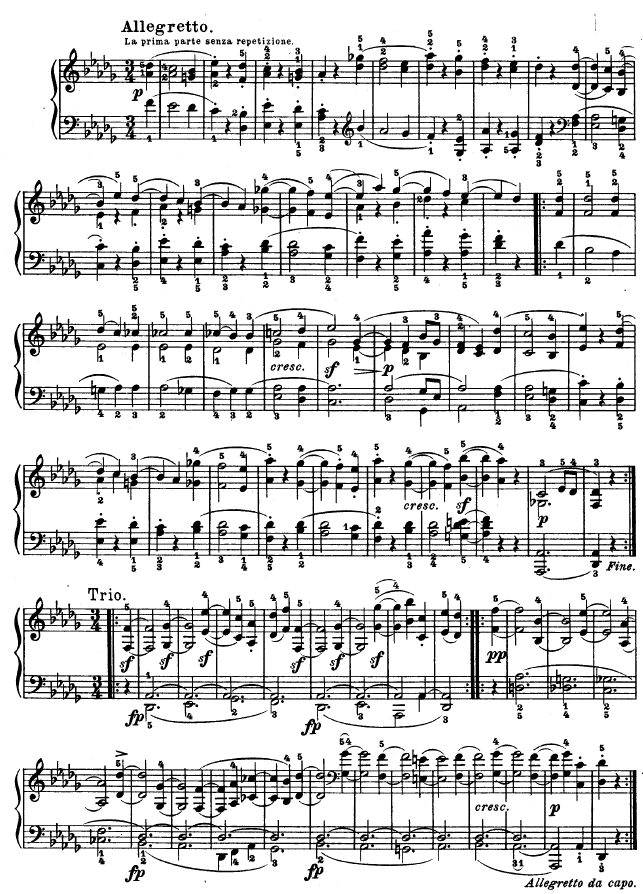 第十四钢琴奏鸣曲-《月光曲》-（Op.27 No.2）钢琴曲谱（图4）