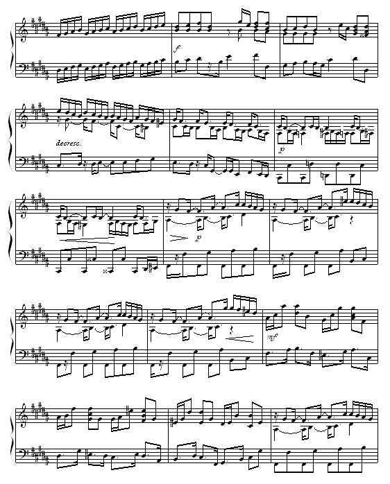 Etude in B Major钢琴曲谱（图2）