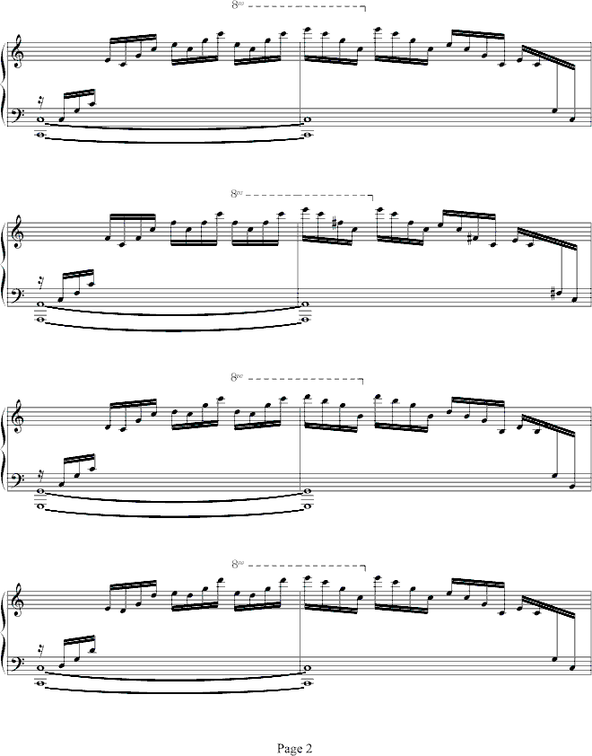练习曲Op.10 No.1钢琴曲谱（图2）