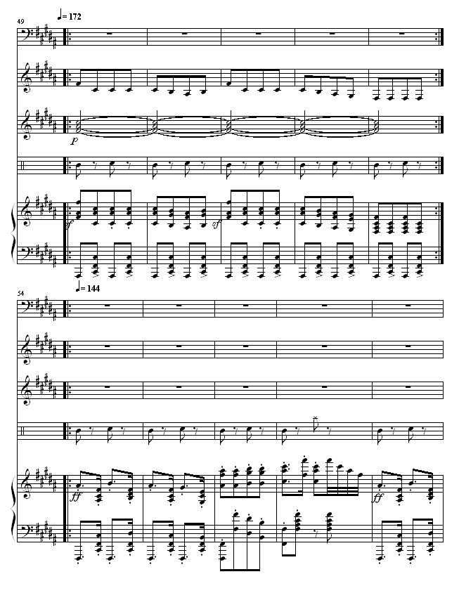 匈牙利舞曲5-(改编，有乐队）钢琴曲谱（图6）