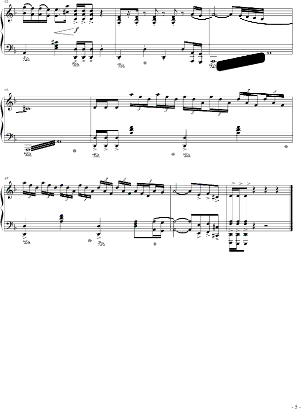 触技曲钢琴曲谱（图5）