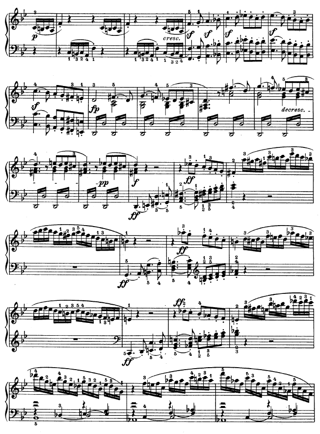 第十一钢琴奏鸣曲-op.22钢琴曲谱（图4）