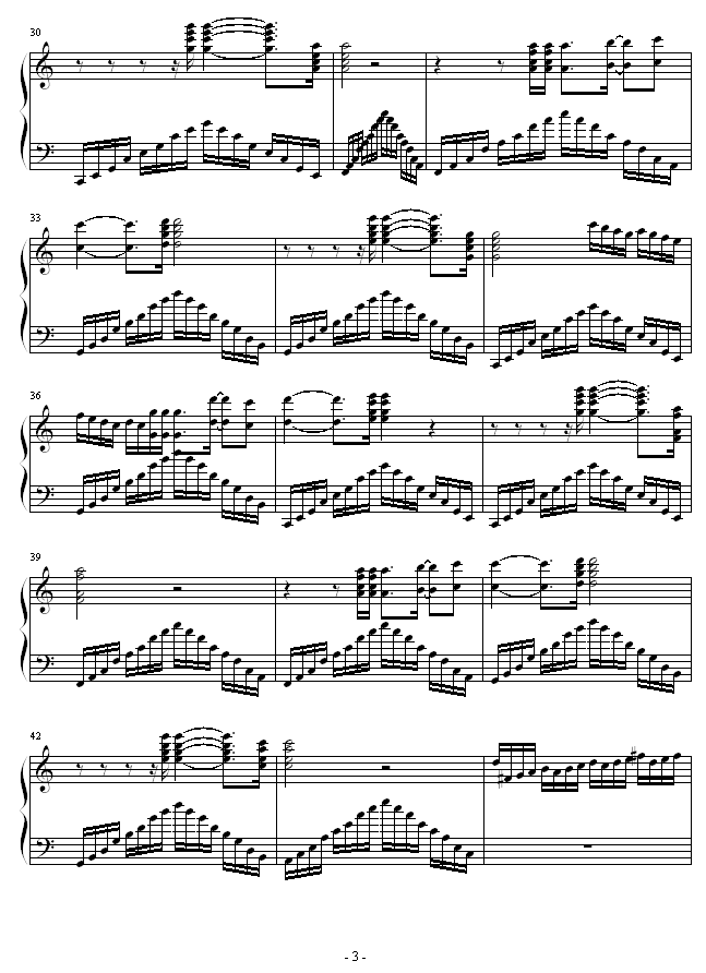 新乐园钢琴曲谱（图3）
