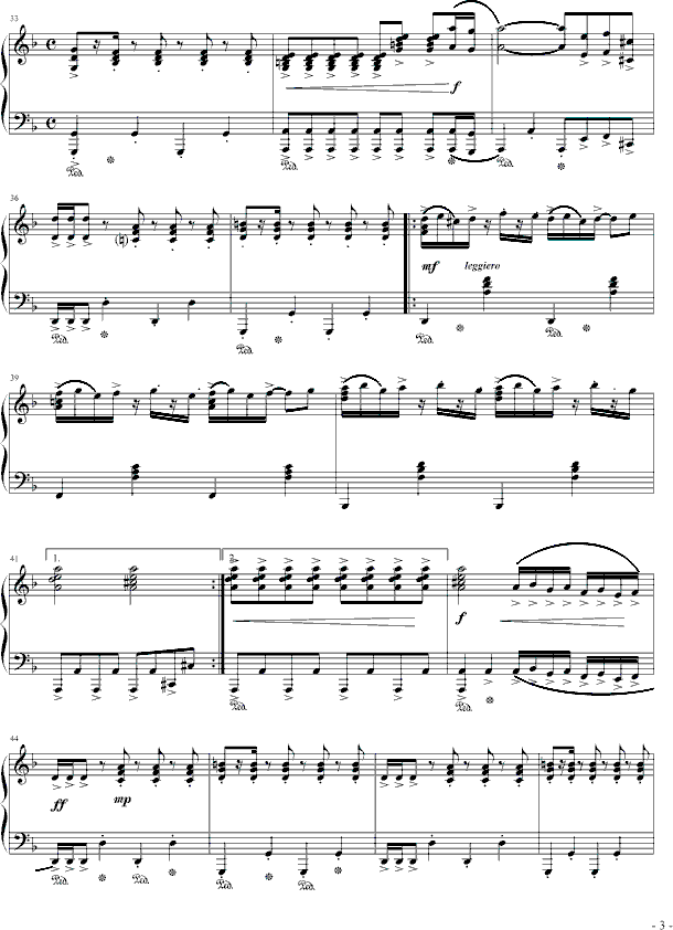 触技曲钢琴曲谱（图3）