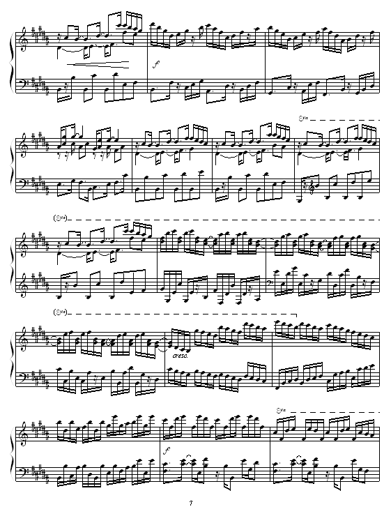 Etude in B Major钢琴曲谱（图7）