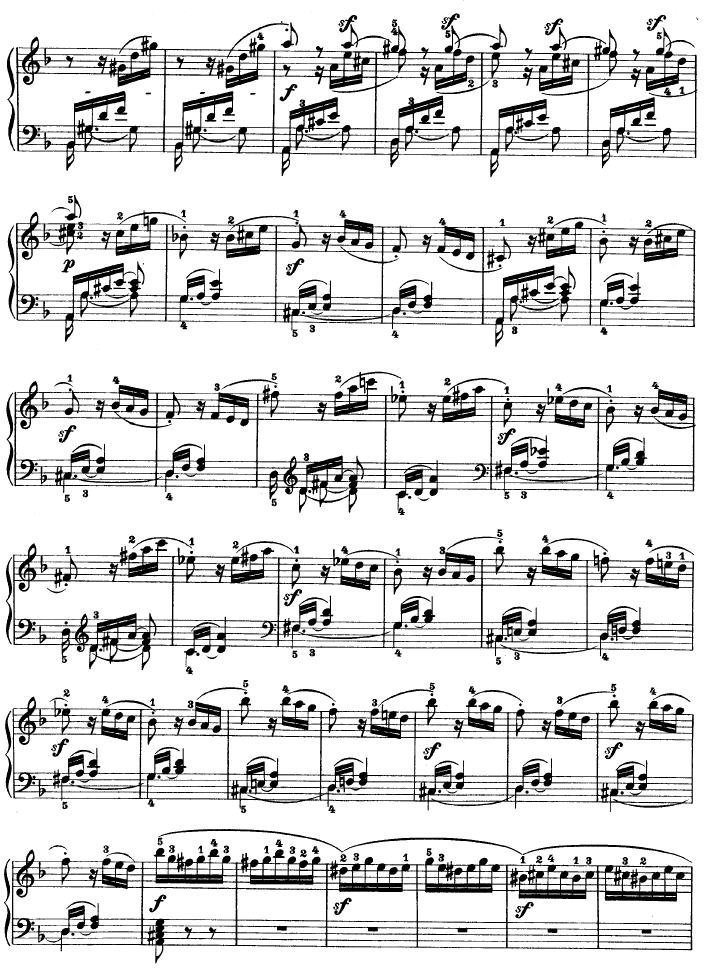 暴风雨-d小调第十七钢琴奏鸣曲 - Op.31—2钢琴曲谱（图10）