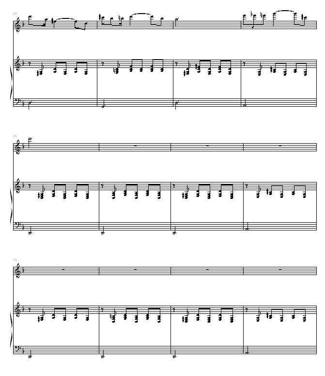 舒伯特小夜曲钢琴曲谱（图3）