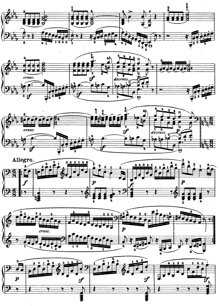 第十三钢琴奏鸣曲-（Op.27 No.1）钢琴曲谱（图2）