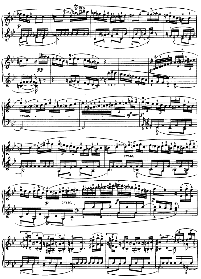 第十一钢琴奏鸣曲-op.22钢琴曲谱（图22）