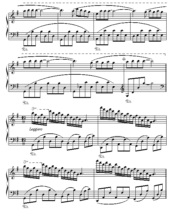 童年的回忆钢琴曲谱（图3）