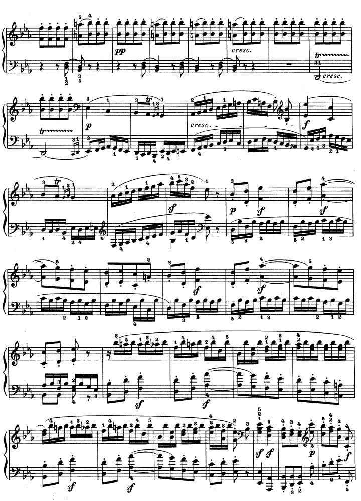 第十三钢琴奏鸣曲-（Op.27 No.1）钢琴曲谱（图13）
