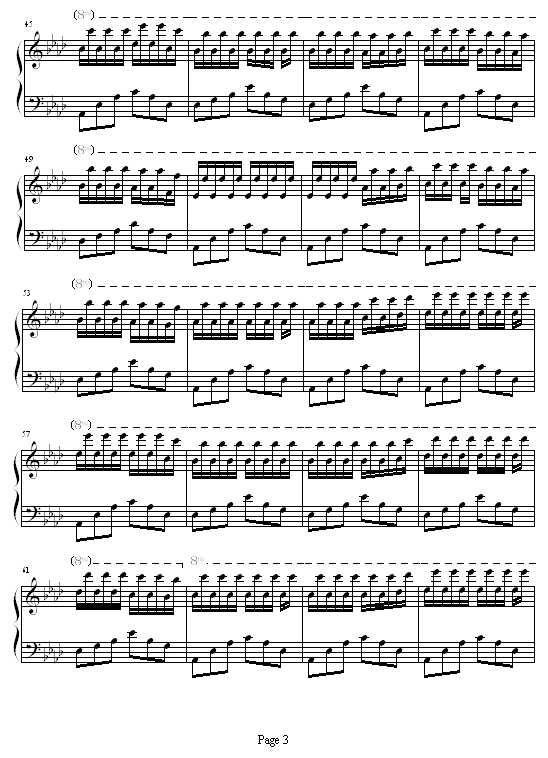 甜蜜奏鸣曲-SWEET BYE AND BYE钢琴曲谱（图3）