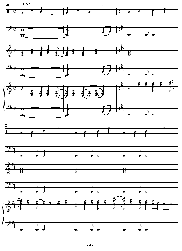 怀念的旋律 -总谱钢琴曲谱（图4）