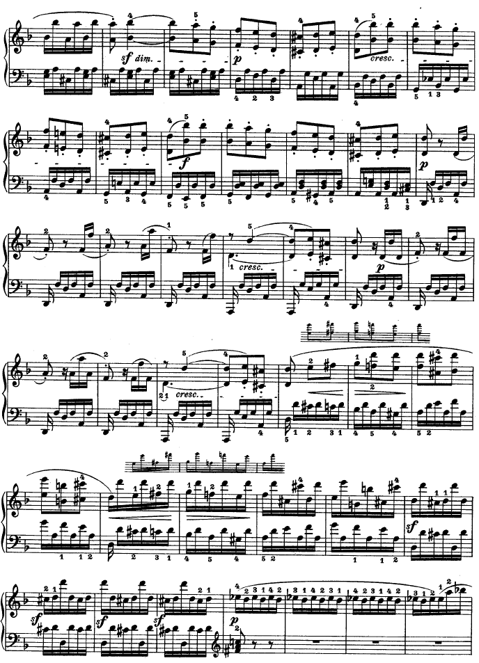 暴风雨-d小调第十七钢琴奏鸣曲 - Op.31—2钢琴曲谱（图19）