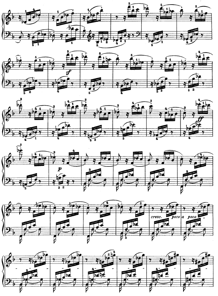 暴风雨-d小调第十七钢琴奏鸣曲 - Op.31—2钢琴曲谱（图15）