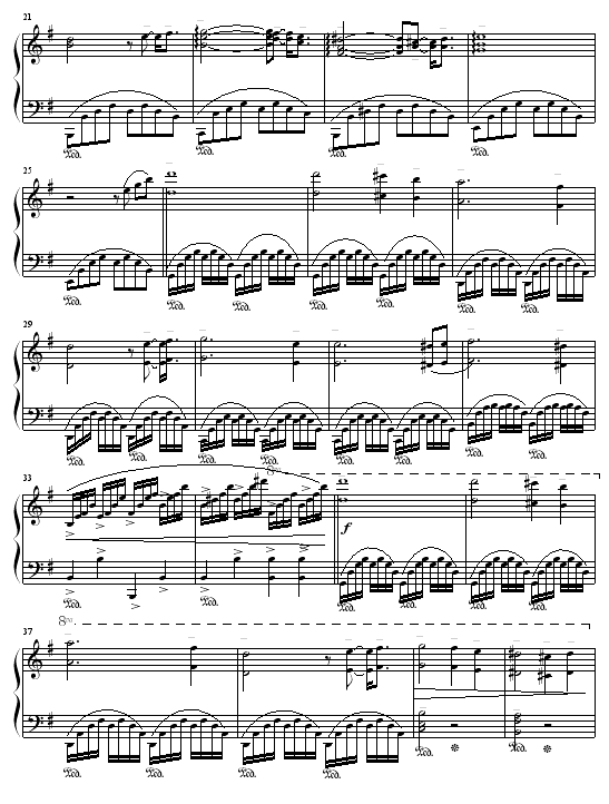 绿袖子 - (修改版）钢琴曲谱（图2）